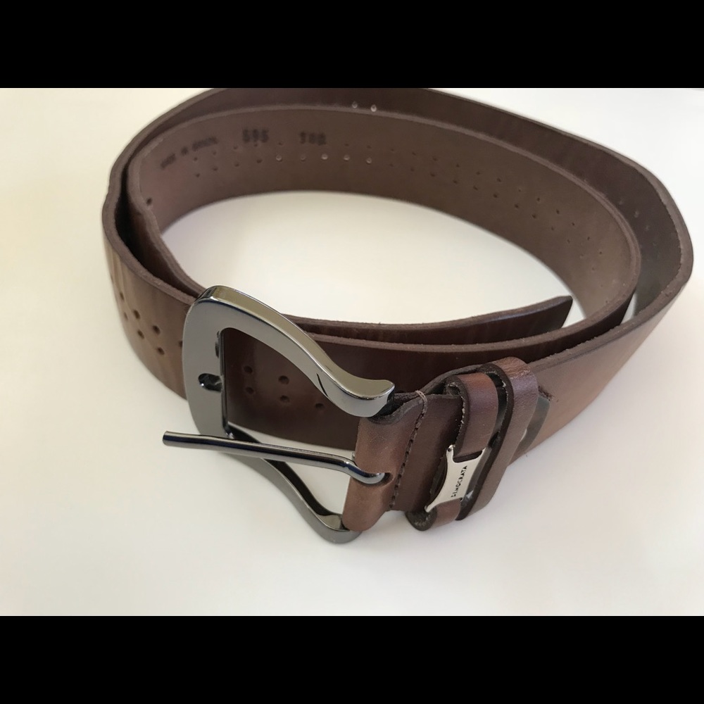 Democrata Men's Brown Genuine Leather Casual Belt
